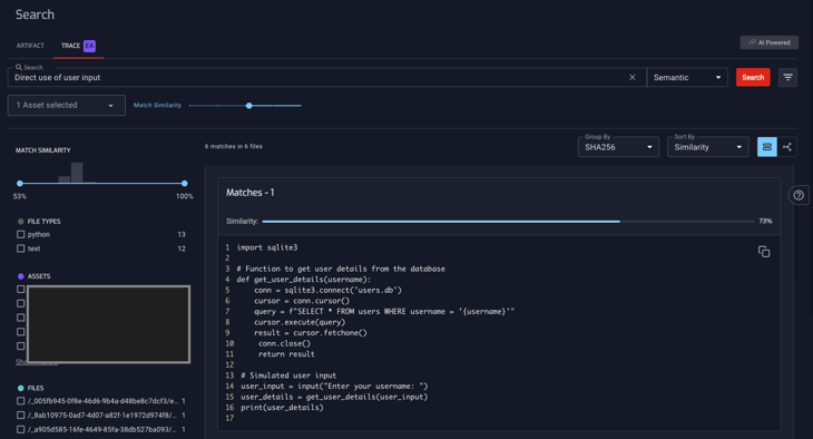 NetRise-Trace-User-Input