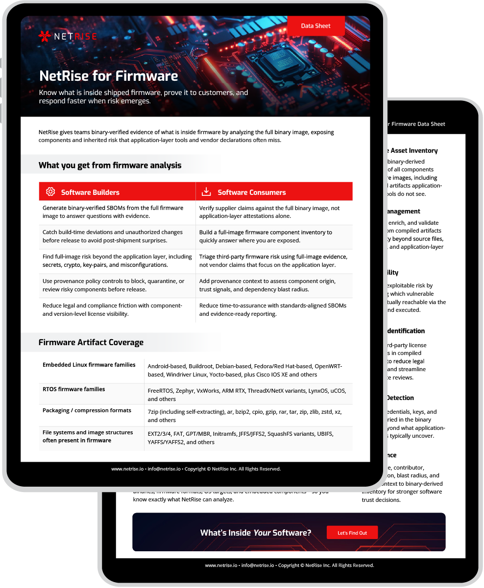 NetRise-for-Firmware-Data-Sheet