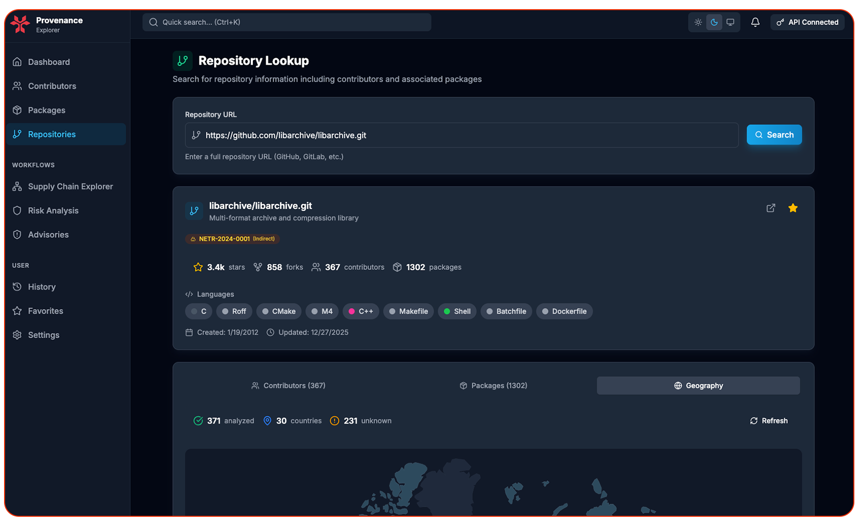 Provenance-Screenshot-Repository-Lookup