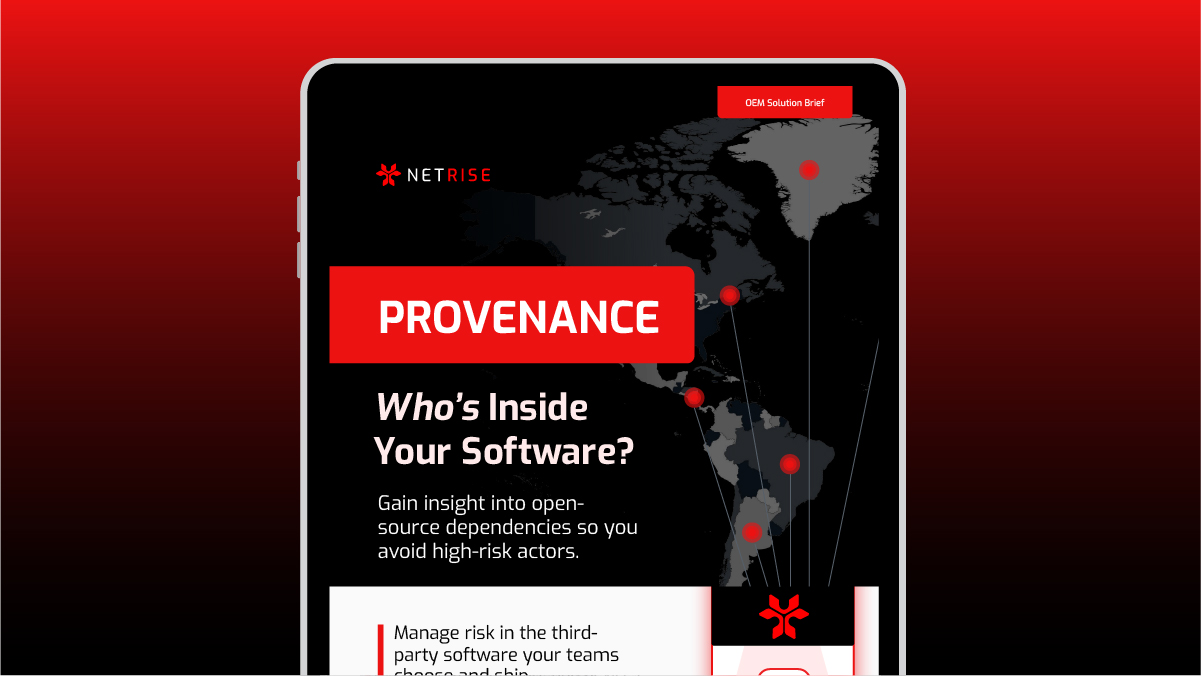 NetRise Provenance OEM Solution Brief