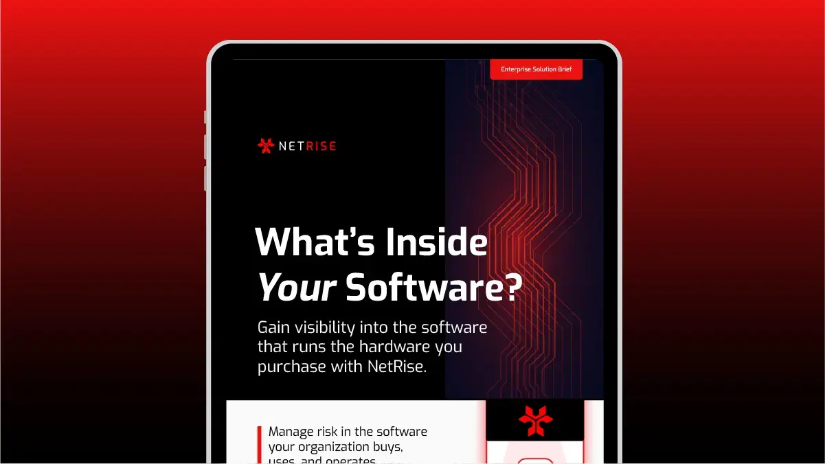 NetRise Enterprise Solution Brief