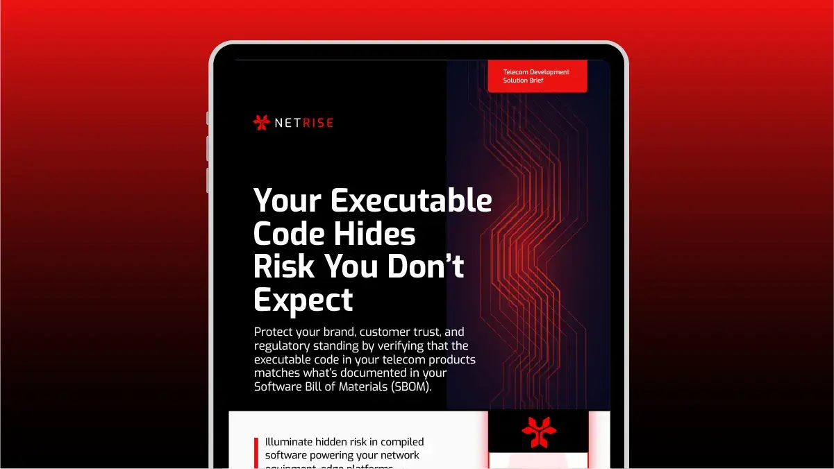 NetRise for Telecom Software Development: Solution Brief on Software Supply Chain Security